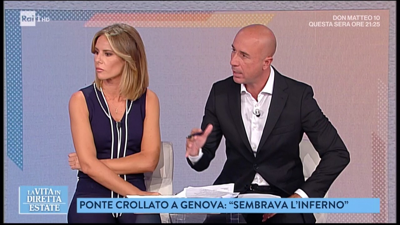 La Vita in Diretta Estate su Genova, Semprini: “Siamo political-free, parliamo solo di fatti”
