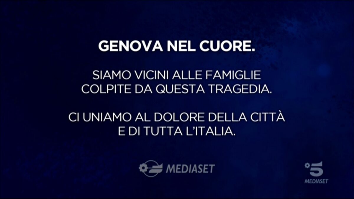 I segni del Lutto Nazionale in tv (con lo stridore del calcio in sottofondo)