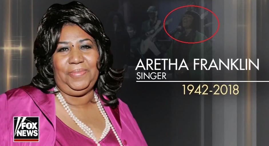 Aretha Franklin, Fox News sbaglia foto e mette un’altra cantante nella grafica-ricordo