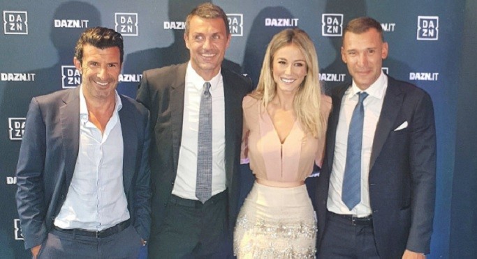 Dazn, si parte. Annunciati tutti i telecronisti. Arrivano anche Figo, Shevchenko e Guidolin