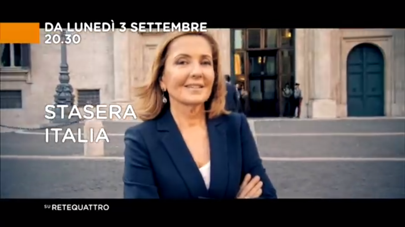 Stasera Italia, dal 3 settembre con Barbara Palombelli su Rete 4: il promo (video)