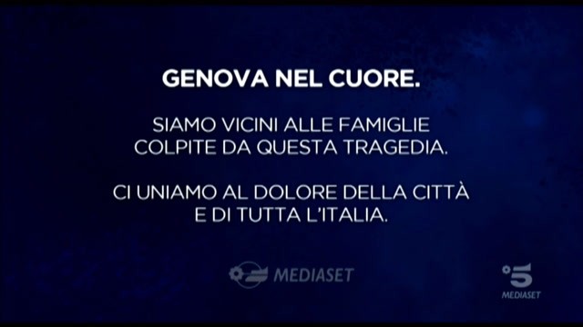 Lutto Nazionale, l’omaggio di Mediaset