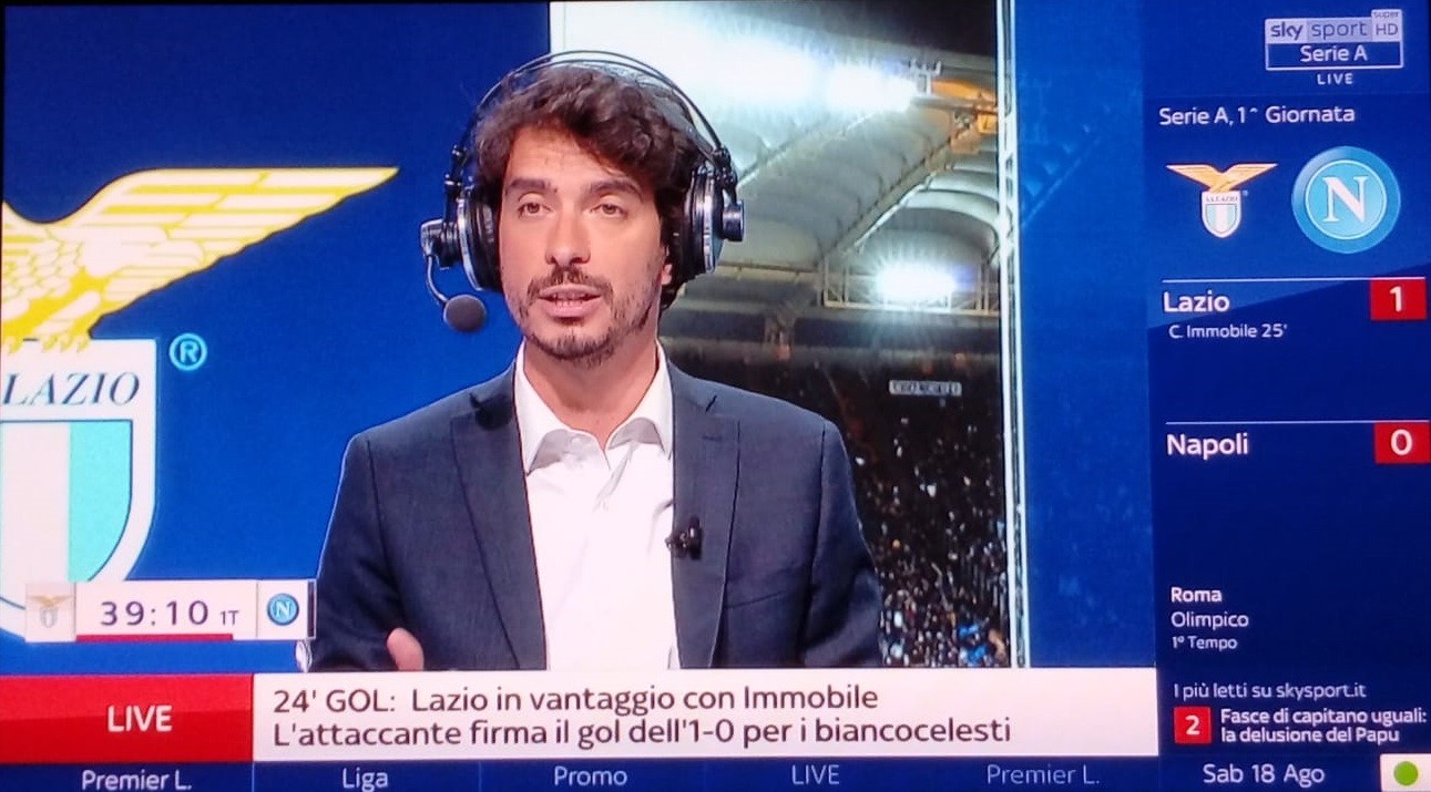 Il calcio del sabato sera è su Dazn. E Sky riscopre l’arte del racconto senza immagini