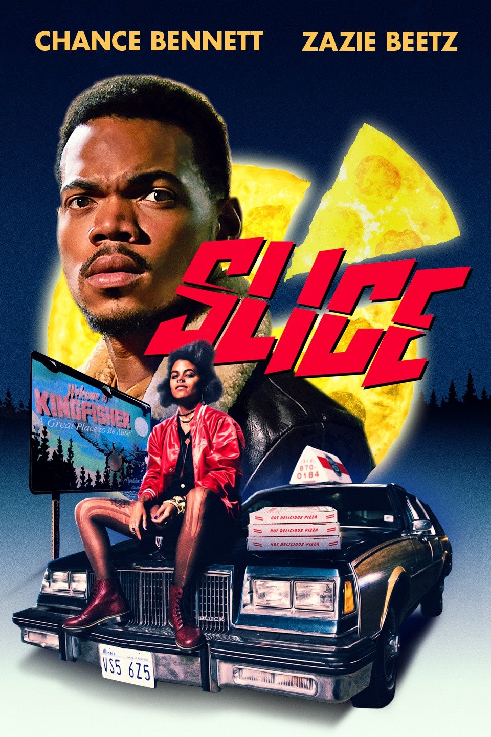 Slice: locandine ufficiali della commedia horror con Zazie Beetz