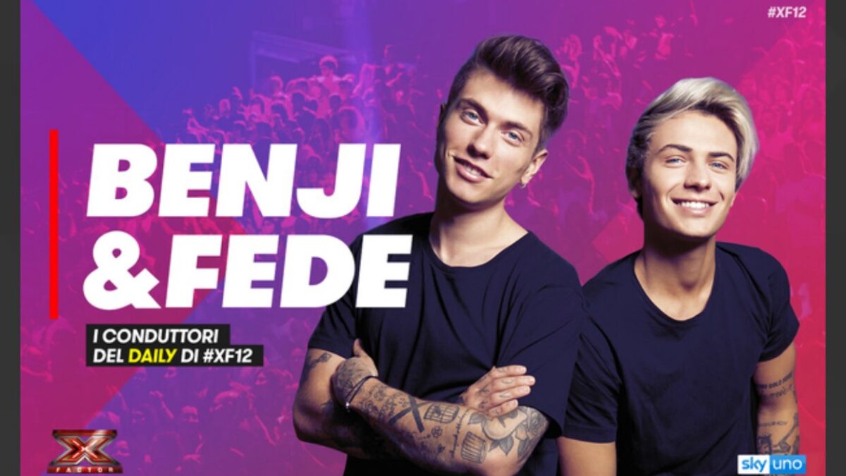 X Factor 12, saranno Benji & Fede a condurre il Daily