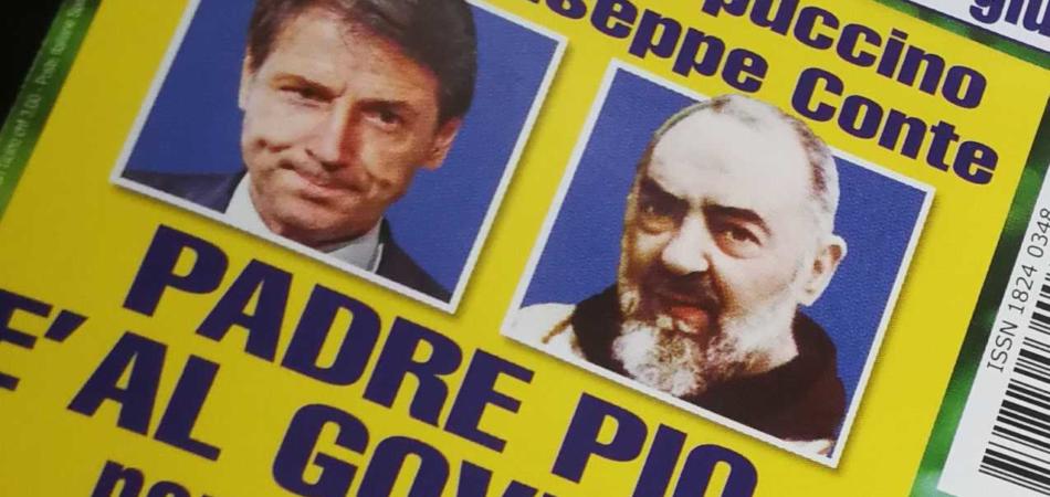 La tv si affida a Padre Pio: Vespa intervista il premier Conte sul santo, Canale 5 ne ricorda “Gli anni felici”