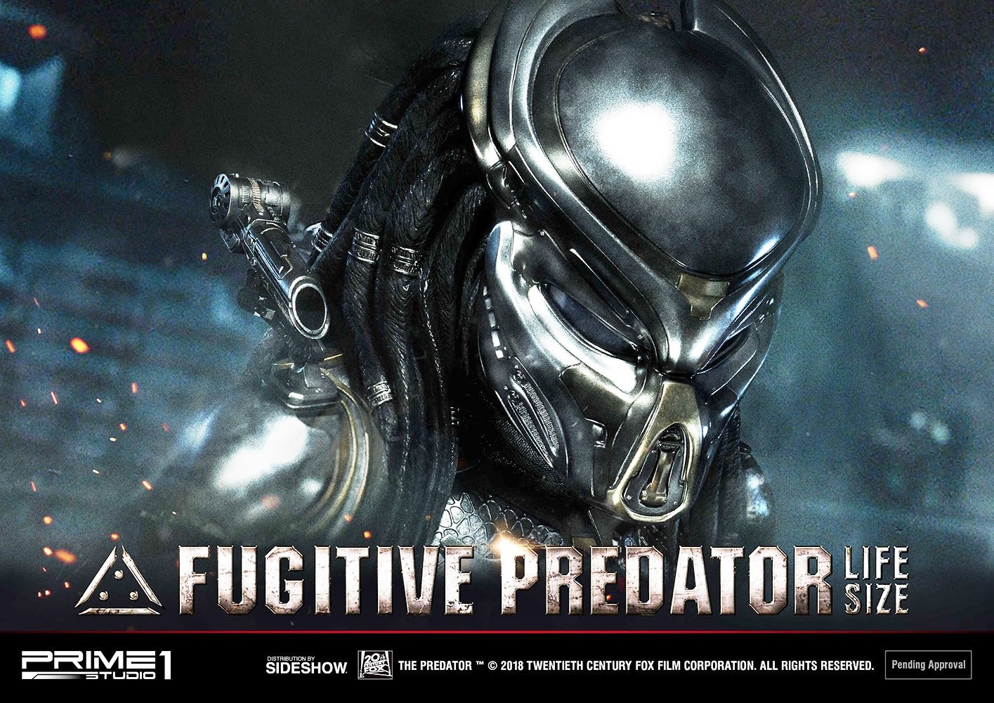 The Predator: il busto “Prime 1 Studio” a grandezza naturale del “Fugitive Predator”