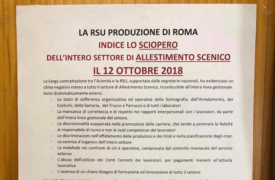 Rai: l’allestimento scenico in sciopero, Tale e Quale registrato