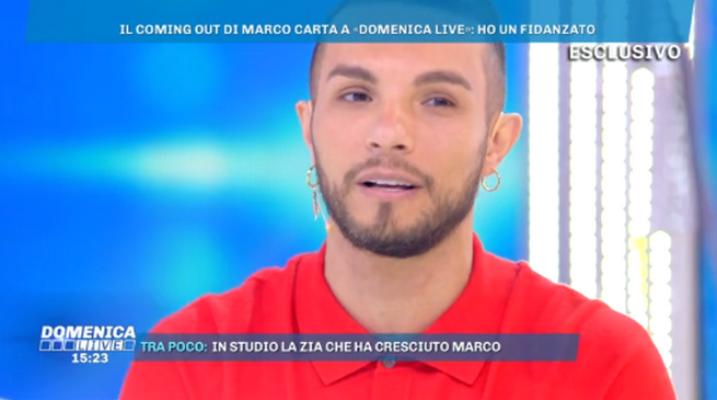 Marco Carta e i coming out a orologeria