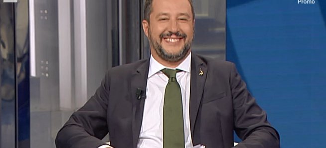 Matteo Salvini attacca Fabio Fazio: “Lavoreremo affinché prenda meno denaro pubblico”
