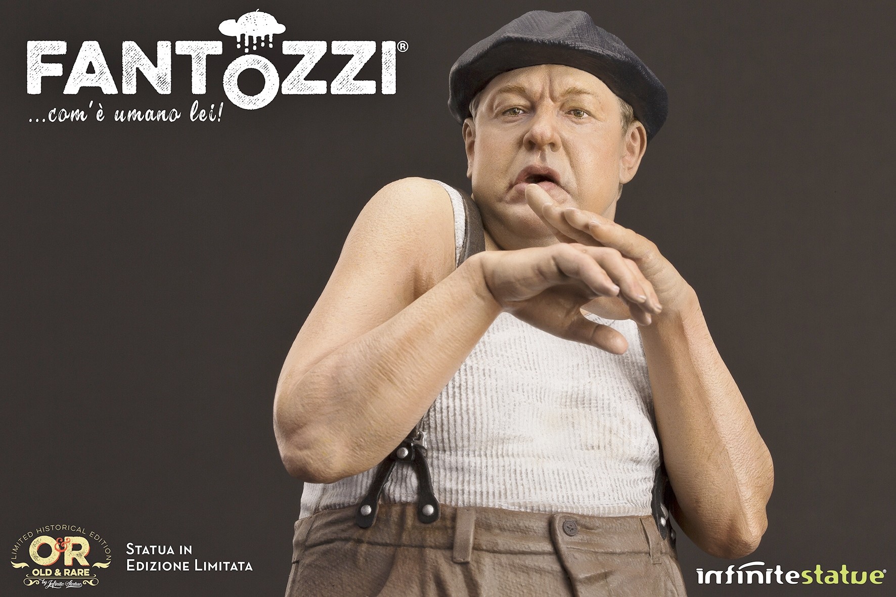 Paolo Villaggio: la statua “Infinite” del ragioniere Ugo Fantozzi