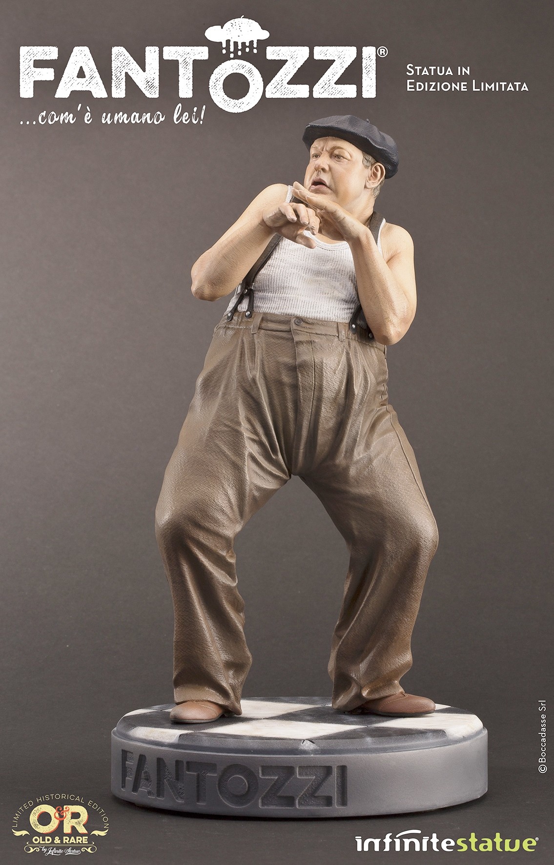 Paolo Villaggio: la statua “Infinite” del ragioniere Ugo Fantozzi