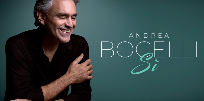 Classifica musica americana 10 novembre 2018: Andrea Bocelli primo negli album, è la prima volta per un italiano