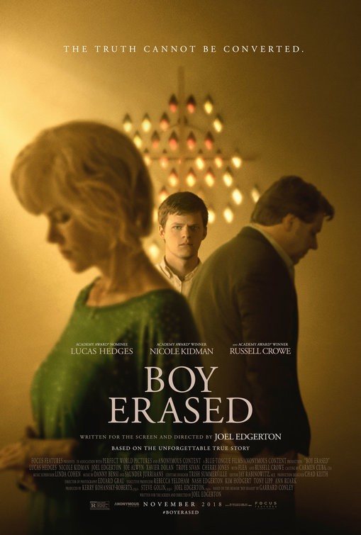 Boy Erased – Vite Cancellate: locandine del film di Joel Edgerton