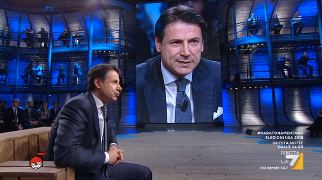 La prima intervista tv del Premier Conte a DiMartedì, uno scoop con latitanza di notizie e di pubblico