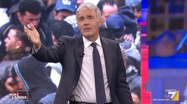 Giletti e la frecciata a Che tempo che fa: “Totti ospite? Costa troppo. Solo Fazio può permetterselo”