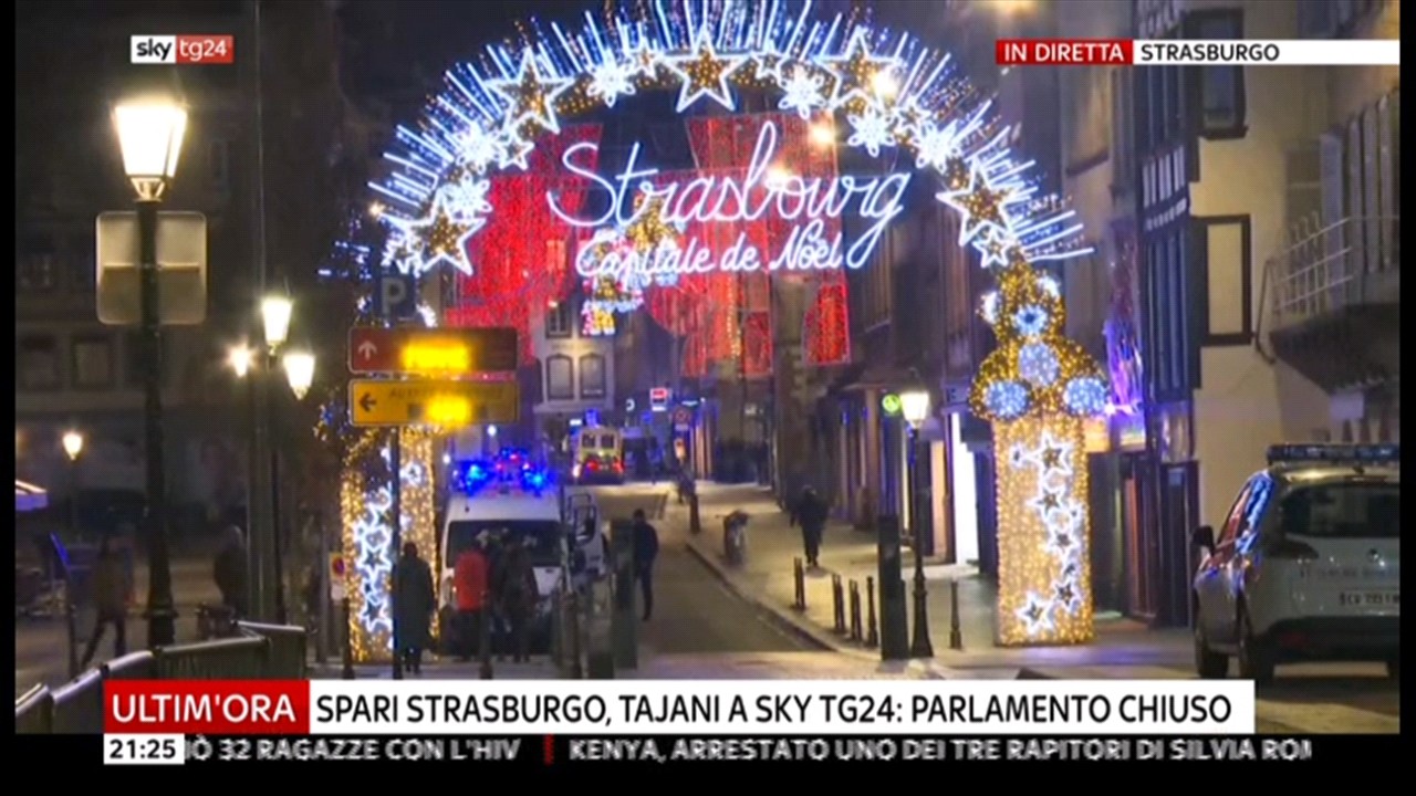 Strasburgo, sparatoria ai mercatini di Natale: dirette tv e variazioni di palinsesto