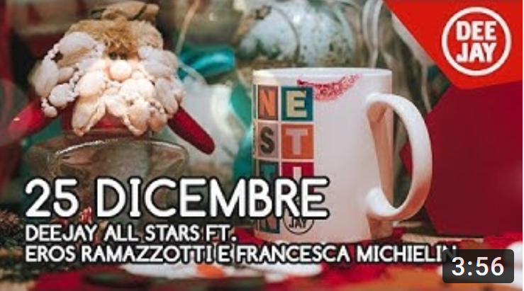 25 dicembre, la canzone di Natale 2018 di Radio Deejay con Eros Ramazzotti e Francesca Michielin