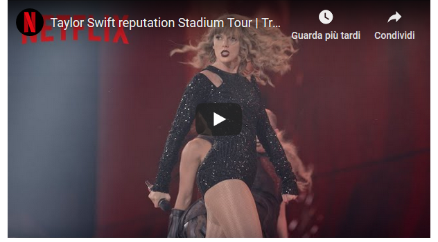 Taylor Swift, il Reputation Stadium tour sbarca su Netflix