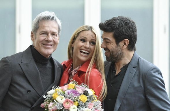 Sanremo 2019, Michelle Hunziker e Pierfrancesco Favino ospiti della prima serata per il passaggio di consegne