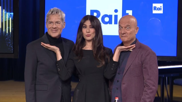 Sanremo 2019, Virginia Raffaele e Claudio Bisio presentatori con Baglioni (senza Zalone)