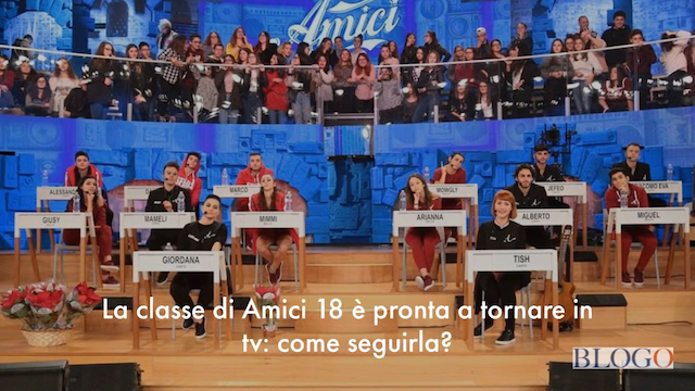 Amici 18, gli appuntamenti del daytime in tv