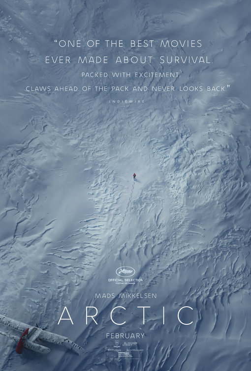 Arctic: locandine ufficiali del film con Mads Mikkelsen