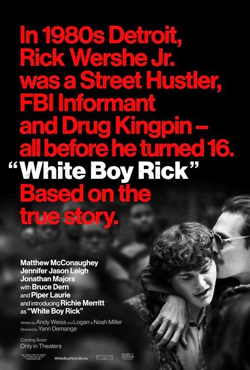 Cocaine: La vera storia di White Boy Rick – poster del film con Matthew McConaughey