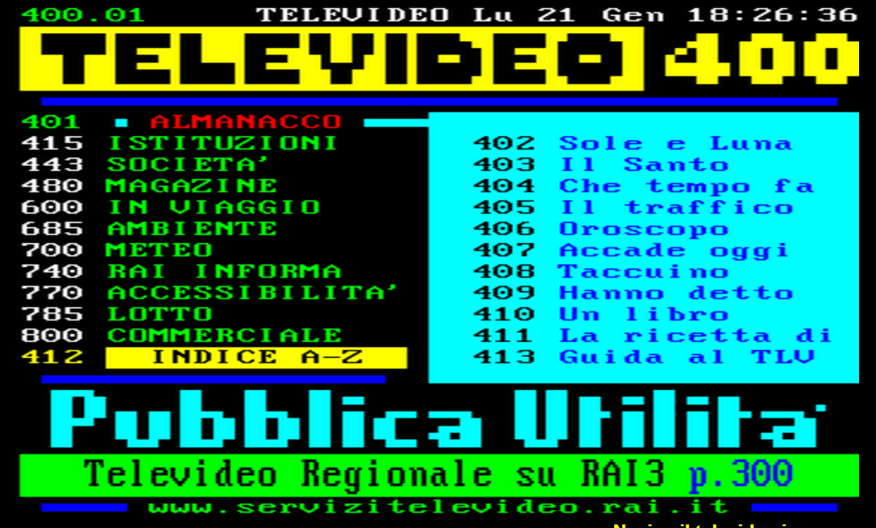 Il Televideo Rai si rinnova: più spazio alla Pubblica utilità