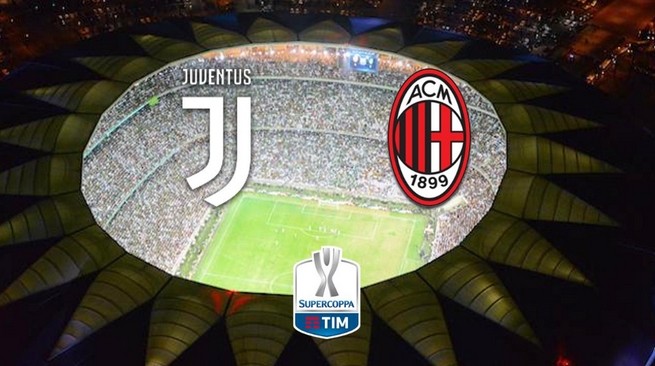 Juventus-Milan, Supercoppa italiana in diretta su Rai1 alle 18.30