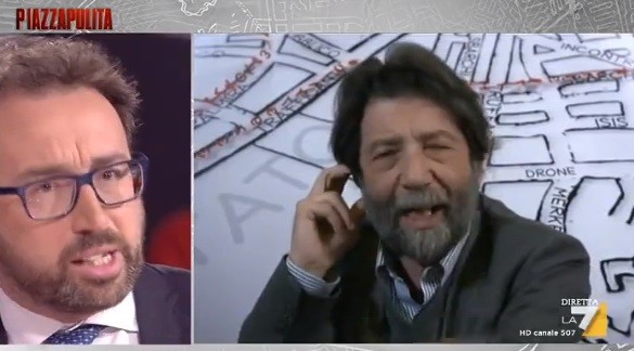 Piazzapulita, Cacciari litiga col ministro Bonafede: “Parla a vanvera” (Video)