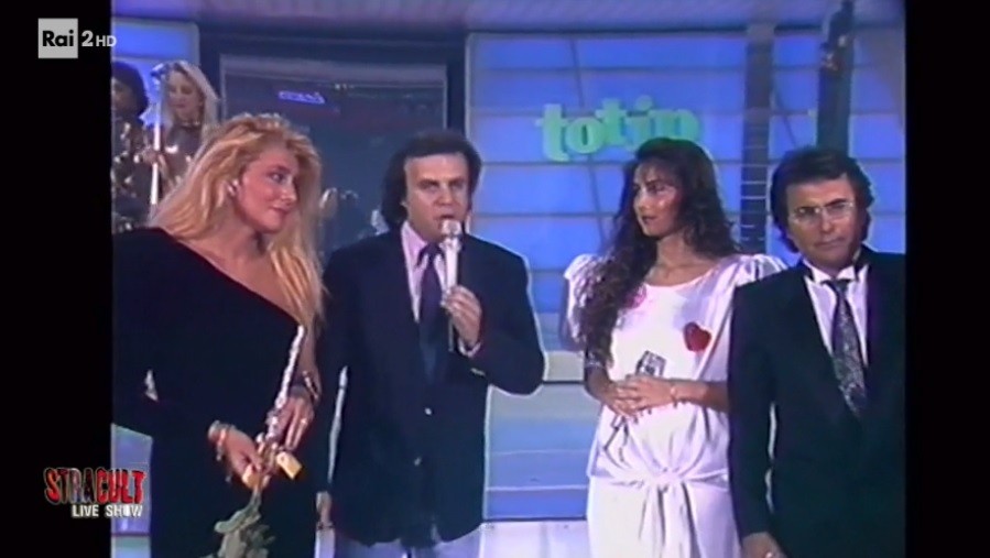 Jerry Calà, Mara Venier e la gag mai vista a Sanremo con Albano e Romina