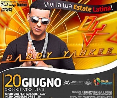 Daddy Yankee fra i primi ospiti confermati del Milano Latin Festival 2019 (info, biglietti e prezzi)