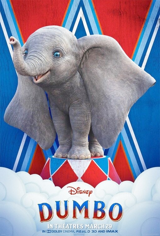 Dumbo: locandine  ufficiali del remake live-action di Tim Burton