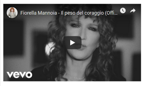 Fiorella Mannoia, Il peso del coraggio: testo e video ufficiale del nuovo singolo