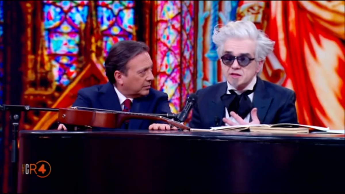 CR4, Morgan ospite da Chiambretti: “Achille Lauro non canta di droga, Battisti sì. Ma Antonio Ricci non sopporta Salzano”