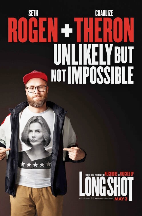 Long Shot: locandine ufficiali del film con Seth Rogen e Charlize Theron