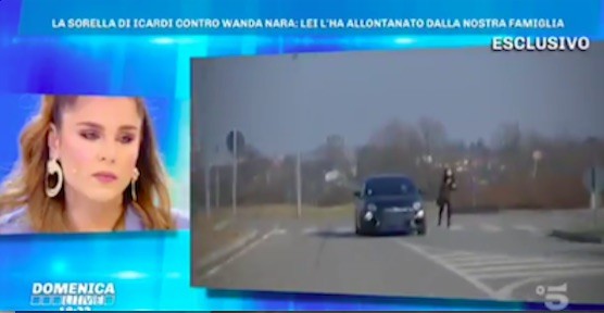 Domenica Live: la fuga in auto (trash) di Mauro Icardi dall’inviata di Barbara d’Urso (VIDEO)