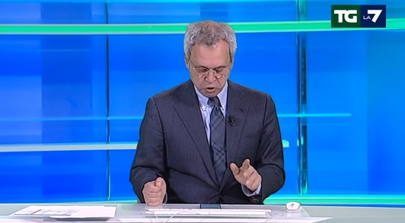 TgLa7, Mentana polemizza con Confindustria. Boccia gli risponde in diretta su WhatsApp