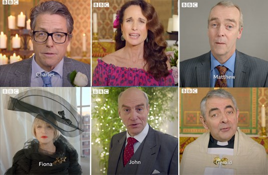 Red Nose Day 2019, nel promo della BBC la reunion di Quattro Matrimoni e un Funerale (Video)