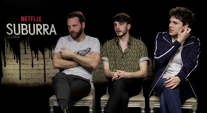 Suburra 2, intervista con Alessandro Borghi, Giacomo Ferrara, Eduardo Valdarnini