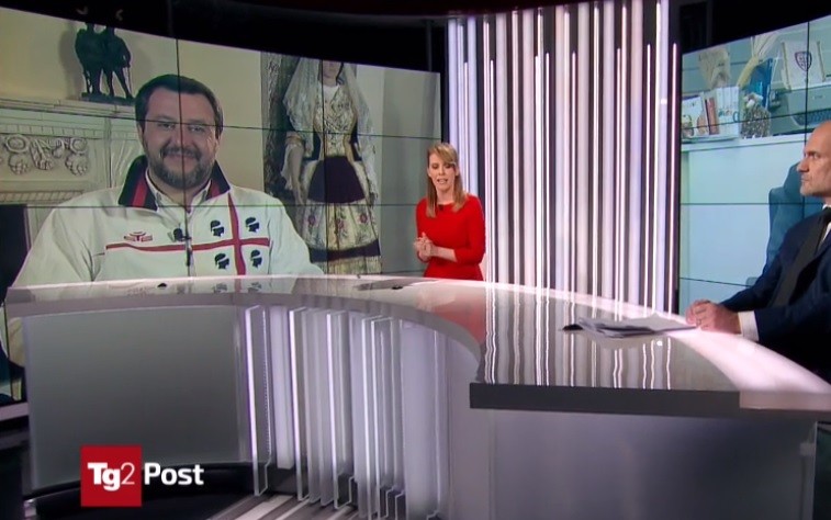 C’è ospite Matteo Salvini e Tg2 Post dura 10 minuti in più