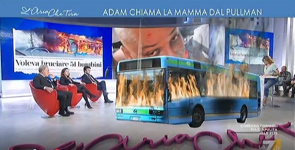 L’Aria che tira e il pullman che prende fuoco in diretta. Abuso e limiti della realtà aumentata