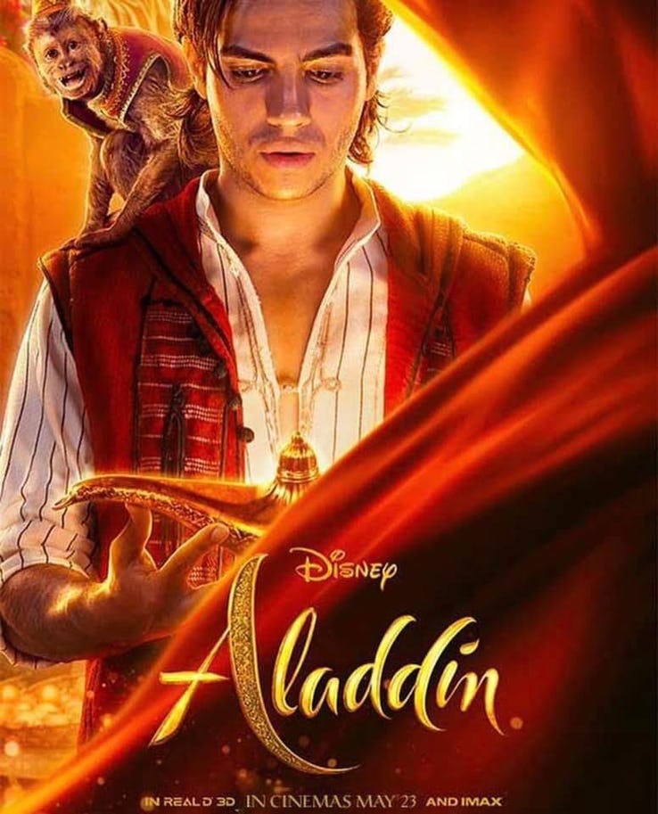 Aladdin: nuove locandine ufficiali del remake live-action Disney