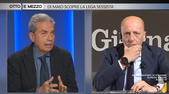 Otto e mezzo registrato alle sette. L’orologio di Sallusti ‘smaschera’ il talk di La7