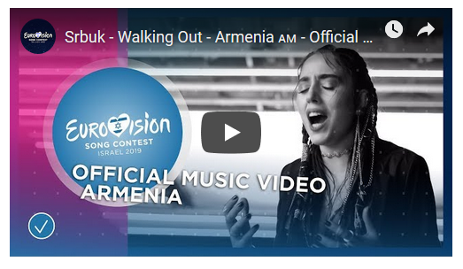 L’Armenia in gara all’Eurovision 2019 con Walking Out di Srbuk: ascolta la canzone