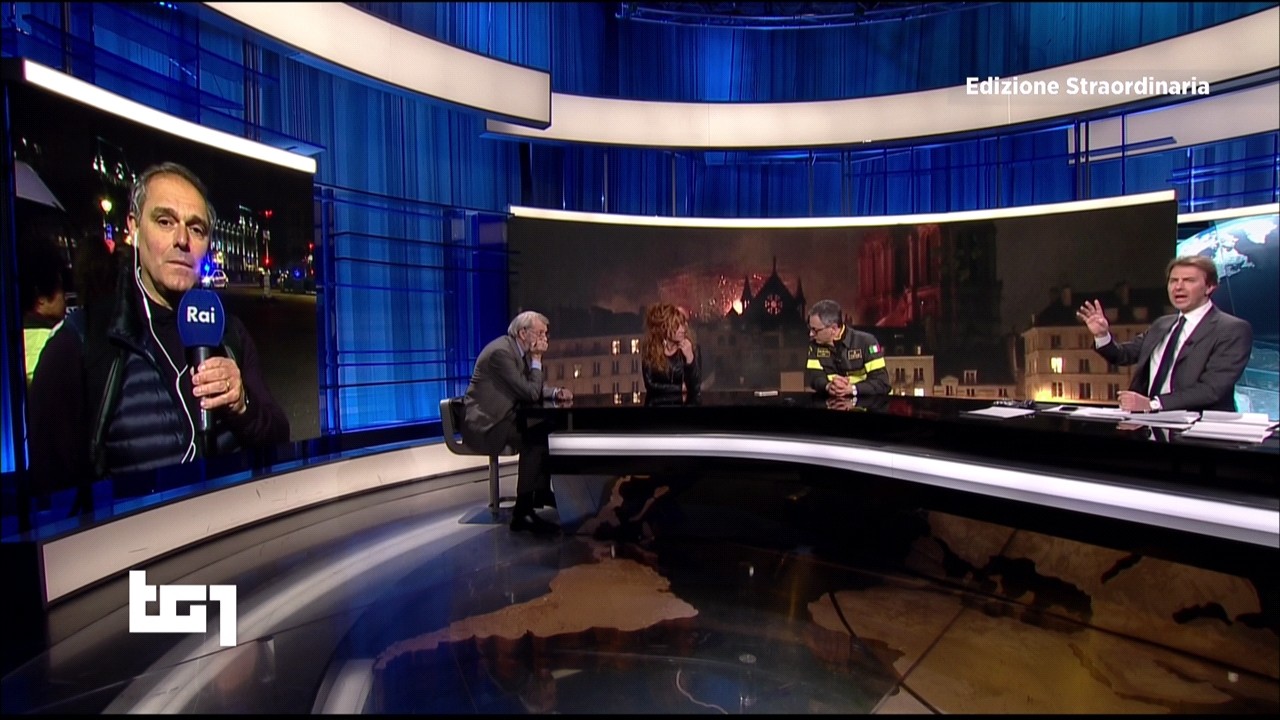 Tg1: Giorgino e Ziantoni, le due facce del racconto su Notre Dame
