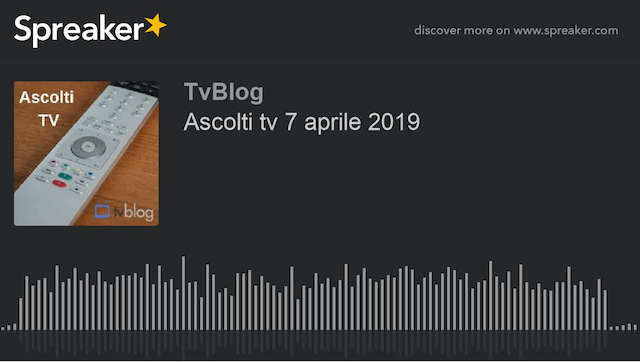 Gli ascolti tv del 7 aprile 2019