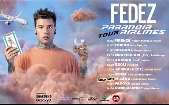 Fedez, altri progetti dopo il tour? “Quanto mi fermerò? Non lo so. Farò tante cose, ne ho tante in ballo”