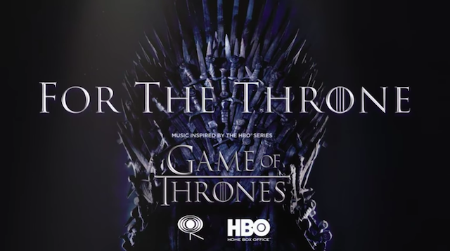 For The Throne, l’annuncio dell’album di inediti ispirato a Game of Thrones